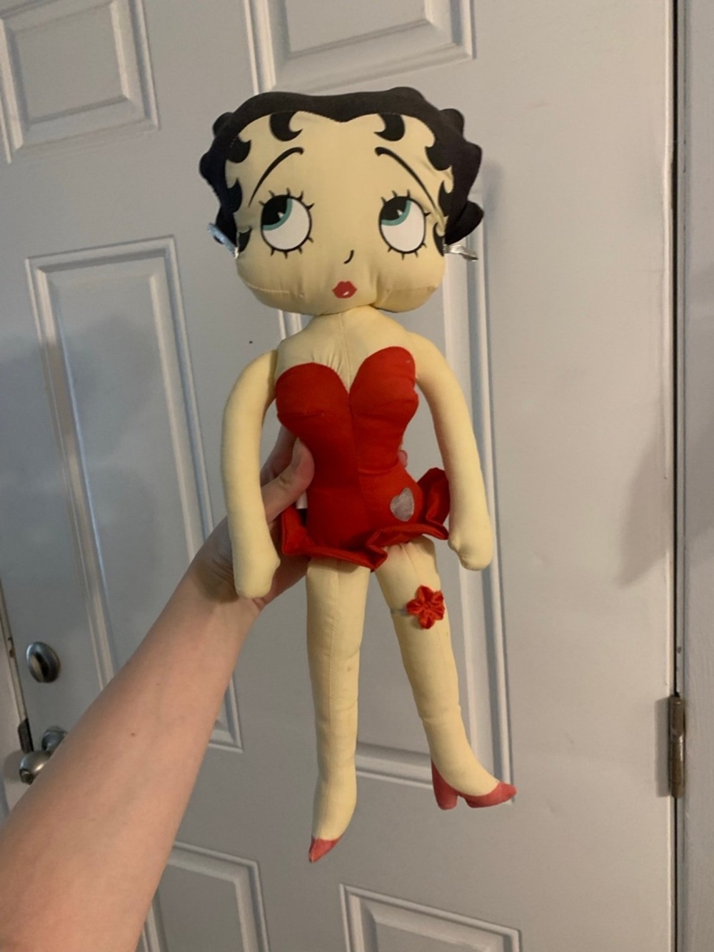 Betty Boop Plush Doll in Red and Cream